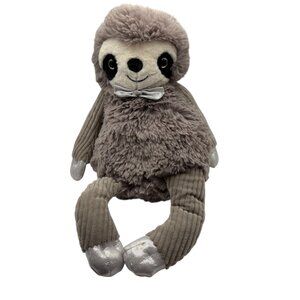 Scentsy Buddy Spiffy Buddy Sloth Plush Toy With Silver Bow & Feet
